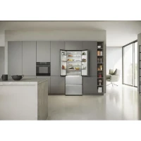 Réfrigérateur Multi-Portes - HAIER - HFR5719ENMG - 446L - No Frost - 4 Portes - Silver - 70x67,5x190 cm(m-2)