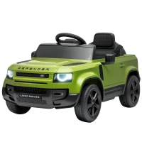 AIYAPLAY Land Rover Licensed 12V Kids Ride on Car with Remote, Suspension, Slow Start, 3 Speeds, Lights, Music, Horn, Green(m-15)