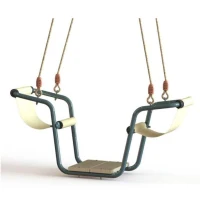 Portique en bois - 3 agres avec toboggan - AMILY - ALEO BY TRIGANO(m-4)