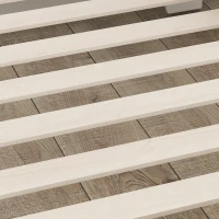 AIYAPLAY Letto Montessori per Bambini 3-8 Anni, 143.5x74.5 cm con Sponde Anti-Caduta, Forma di Nuvola in Legno, Bianco(m-9)