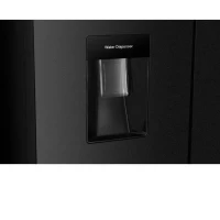 Réfrigérateur 4 portes avec distributeur d'eau - 464L - Total No Frost - L79 cm x H 180 cm - Noir - Classe D(m-5)