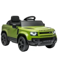 AIYAPLAY Land Rover Licensed 12V Kids Ride on Car with Remote, Suspension, Slow Start, 3 Speeds, Lights, Music, Horn, Green(m-1)