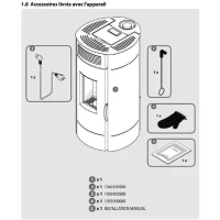 Poele a granulés - INVICTA - Lodi 6 - Etanche - SDC WIFI - Noir(m-3)