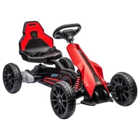 HOMCOM Go-Kart Electric pentru Copii 3-8 Ani, 3-5 km/h, Roșu(m-11)