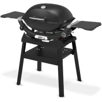Barbecue a gaz - Weber - Q2200N avec stand - 4,11kW - 1 brûleur - Fonte émaillée - Allumage piézoélectronique - Noir(m-2)