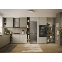Réfrigérateur combiné - HOOVER HONCQ2T618EX - 355 L - Total No Frost - 38 dB - Inox(m-5)