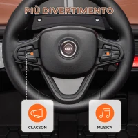 AIYAPLAY Macchina Elettrica per Bambini UTV 12V con Cintura, Telecomando, Sospensioni, USB, 3-6 km/h, 3-5 Anni, Marrone(m-8)