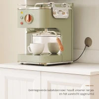 HOMCOM keukenkast met verstelbare plank en werkblad acryldeuren, 60 x 39,5 x 180 cm, wit(m-6)