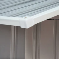 Outsunny Gereedschapsschuur tuinhuisje opbergruimte voor gereedschappen tuinkast gereedschapskast metaal(m-14)