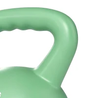 SPORTNOW Kettlebell 8 kg, Haltère avec Poignée Antidérapante, Haltère à Boule, Musculation, Entraînement, pour Gym, Vert(m-13)