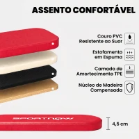SPORTNOW Banco de Musculação Dobrável com Bandas de Resistência Encosto Ajustável Plano/Inclinado/Declinado e Extensão de Pernas(m-7)