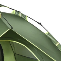 Outsunny Dubbele tent familietent Quick-Up tent 2 volwassenen + 1 kind camping waterdicht(m-13)
