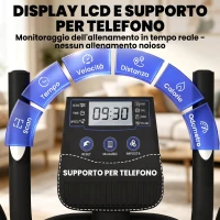 SPORTNOW Ellittica Casa, Silenziosa Magnetica, Compatibile App(m-6)