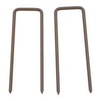 Outsunny flexibel Hekwerk, 52 cm en 405 cm, aluminium, Donkerbruin(m-9)