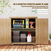 Outsunny Outdoor Opbergbox Tuinbox Kussenbox, weerbestendig, met asfaltdak, 77,5 cm x 88 cm x 90 cm, Donkergrijs(m-4)