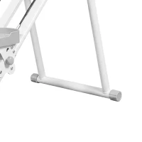 SPORTNOW Stepper d'Escalier Pliable, 3 Niveaux de Résistance, Hauteur Réglable, Écran LCD, Charge 150 kg, 90x50x133cm, Blanc(m-12)