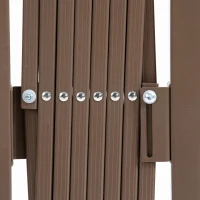 Outsunny flexibel Hekwerk, 52 cm en 405 cm, aluminium, Donkerbruin(m-11)