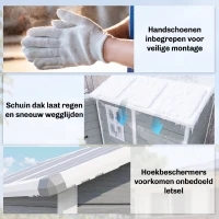 Outsunny Tuinschuur, Kunststof Tuinhuis met Vloer, Venster, Vergrendelbare Deuren, voor Tuin, 131B x 186D x 198H cm, Grijs(m-7)