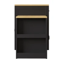 Extendable Kitchen Island with Dining Table, Multifunctional Storage Cabinet with Wine Rack and LED Base Light, 141L x 70W x 101.5H cm, Black(m-15)