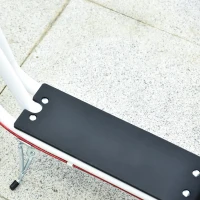 HOMCOM step scooter stadsscooter kinderen luchtband verstelbare step aluminium wit(m-12)