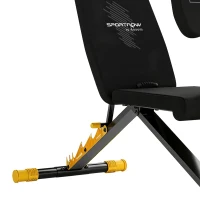 SPORTNOW Adjustable Weight Bench for Home Gym, 300kg Incline Decline Flat Foldable Bench Press with 6 Backrest Positions, Yellow(m-12)
