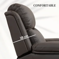 HOMCOM Sillón Relax Levanta Personas Sillón Elevador con Control Remoto Reclinación 160° Reposapiés 76x90x105cm Marrón(m-5)