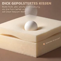 Vinsetto Ergonomischer Bürostuhl mit Massagefunktion, Fußstütze, drehbar, rollbar, Schwarz(m-6)