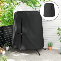 Outsunny 196 x 230 cm Hanging Egg Chair Protective Cover - Black(m-2)
