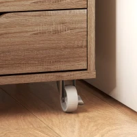 Vinsetto Cajonera de Oficina con Ruedas 7 Cajones Organizador para Documentos Formato A4 o Carta Roble(m-7)