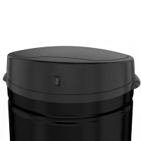 HOMCOM 50L Stainless Steel Sensor Bin - Black(m-12)