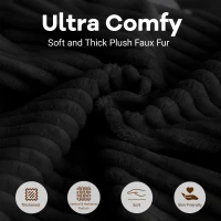 Ergonomic Lazy Sofa with High-Density Shredded Foam, Corduroy Bean Bag Chair for Balcony or Guest Room, 103L x 90W x 70H cm, Black(m-6)