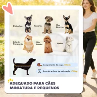 PawHut Carrinho para Cães Pequenos Dobrável até 10 kg com 3 Rodas, Capota Ajustável, Cesta, Janelas de Malha, Porta-Copos, Cinzento(m-4)