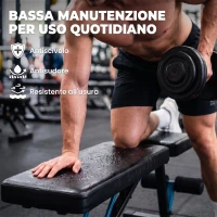 SPORTNOW Panca per Pesi Pieghevole e Regolabile, Portata 300 kg, Schienale a 7 Posizioni(m-7)