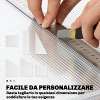 Outsunny Set di 10 Lastre Alveolari in Policarbonato, 120x60 cm, Anti-UV, Tagliabili, per Serre, Pensiline, Tettoie(m-6)