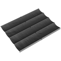 Outsunny Techo de Repuesto Retráctil 4x3,5 m para Marco de 4x3 m Toldo de Tela Solo para Cenador Jardín con 8 Orificios Gris