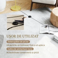 HOMCOM Lampadar Modern Arcuit din Oțel și Poliester, Auriu(m-5)