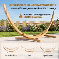 Outsunny hangmatstandaard voor hangmatten(m-4)