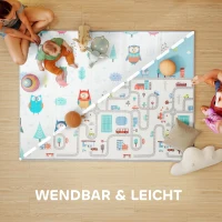 AIYAPLAY Baby-Spielmatte, Tiermuster, Schaumstoff, 1,5 cm dicke Polsterung, rutschfest(m-4)