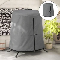 Outsunny 196 x 230 cm Hanging Egg Chair Protective Cover - Grey(m-10)