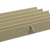 Outsunny Retractable Pergola Cover, 2.55 x 2.5 m Replacement Canopy Fabric for 3 x 3 m Frame, Roof Top Only, Tan(m-8)
