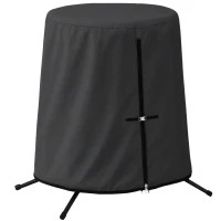 Outsunny 196 x 230 cm Hanging Egg Chair Protective Cover - Black(m-1)