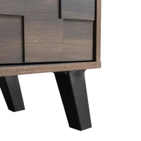Spacious TV Cabinet with 2 Doors and 2 Open Shelves, Smooth TV Stand with Soft‑Closing Hinges, 160.5L x 35W x 45H cm, Wood(m-11)