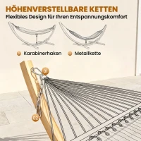 Outsunny hangmatstandaard voor hangmatten(m-6)