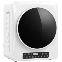 HOMCOM 1000W compacte wasdroger met Extra Droog & ECO-functies, timer- en temperatuurinstellingen, wit(m-15)