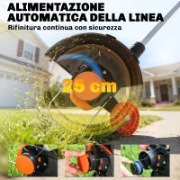 Outsunny Decespugliatore Regolabile a Batteria con Protezione, in ABS e Alluminio, 93x31x18.5 cm, Arancione(m-7)