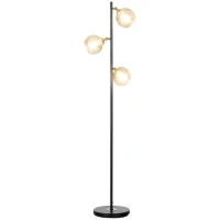 HOMCOM Tree Floor Lamp for Living Room Bedroom with 3 Light, Modern Standing Lamp, (Bulb not Included), 162cm, Grey(m-1)