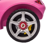 AIYAPLAY Ride on Car, Porsche Licensed Toddler Push Car with Horn, Headlights, Sound and Steering Wheel for 18-36 Months, Pink(m-10)