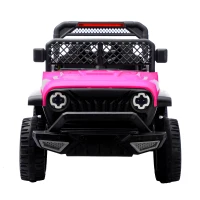 12V Auto elettrica per bambini, telecomando parentale e modalità di guida manuale, 96x59,2x58 cm, Rosa(m-19)