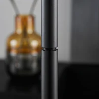 HOMCOM RGB Uplighter Staande Lamp – Dimbaar, Afstandsbediening & Touch, 350° Draaibare Kop, Zwart(m-12)