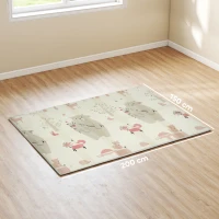 AIYAPLAY Baby-Spielmatte, Tiermuster, Schaumstoff, 1,5 cm dicke Polsterung, rutschfest(m-3)